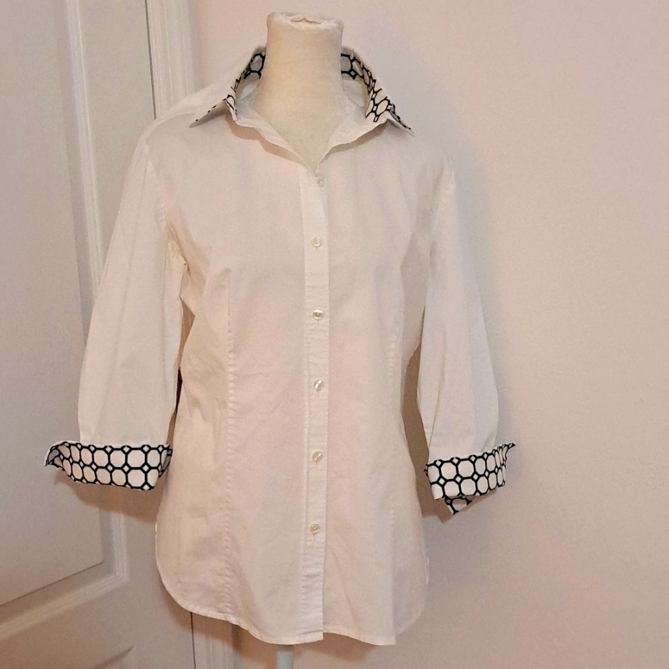 Hinson Wu Button-Down Blouse (Rare Design) Nwot